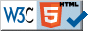 Icono de conformidad con la especificación HTML 4.01 Transitional