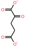 fórmula estructural del 2-cetoglutarato