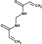 estructura química de la bisacrilamida