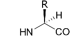 fórmula estructural del aminoácido