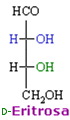 fórmula estructural de la D-eritrosa